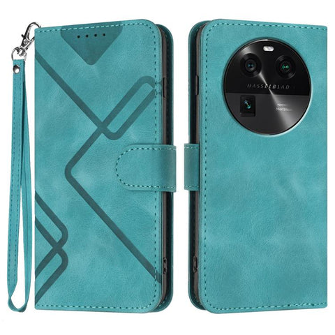 Line Pattern Skin Feel Leather Phone Case, For OPPO A60, For OPPO Reno11 F / F25 Pro, For OPPO A38 /  A18, For OPPO Find X8 Pro, For OPPO A78 5G / A1x, For OPPO Reno8 T 4G, For OPPO Find X6 Pro, For OPPO Find X6