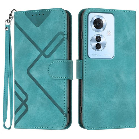 Line Pattern Skin Feel Leather Phone Case, For OPPO A60, For OPPO Reno11 F / F25 Pro, For OPPO A38 /  A18, For OPPO Find X8 Pro, For OPPO A78 5G / A1x, For OPPO Reno8 T 4G, For OPPO Find X6 Pro, For OPPO Find X6
