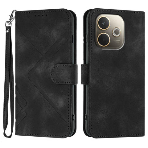 Line Pattern Skin Feel Leather Phone Case, For OPPO K13 5G, For OPPO Find X8s+, For OPPO Find X8s, For OPPO Find X8 Ultra, For OPPO A5 Pro 5G, For OPPO Reno13 F 4G / 5G, For OPPO Find X8, For OPPO Reno12 Global