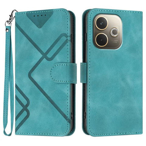 Line Pattern Skin Feel Leather Phone Case, For OPPO K13 5G, For OPPO Find X8s+, For OPPO Find X8s, For OPPO Find X8 Ultra, For OPPO A5 Pro 5G, For OPPO Reno13 F 4G / 5G, For OPPO Find X8, For OPPO Reno12 Global