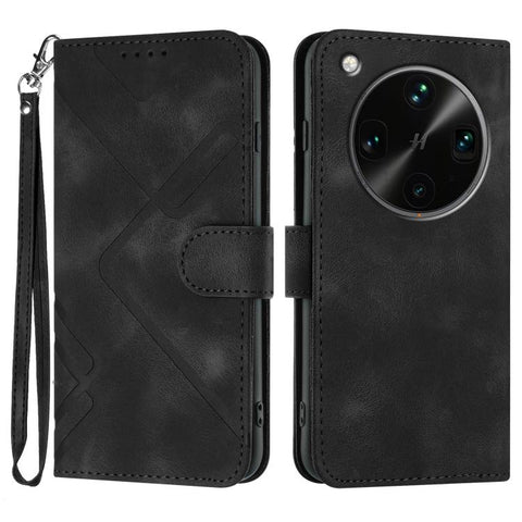 Line Pattern Skin Feel Leather Phone Case, For OPPO K13 5G, For OPPO Find X8s+, For OPPO Find X8s, For OPPO Find X8 Ultra, For OPPO A5 Pro 5G, For OPPO Reno13 F 4G / 5G, For OPPO Find X8, For OPPO Reno12 Global