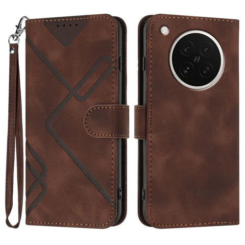 Line Pattern Skin Feel Leather Phone Case, For OPPO K13 5G, For OPPO Find X8s+, For OPPO Find X8s, For OPPO Find X8 Ultra, For OPPO A5 Pro 5G, For OPPO Reno13 F 4G / 5G, For OPPO Find X8, For OPPO Reno12 Global