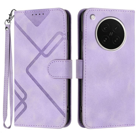 Line Pattern Skin Feel Leather Phone Case, For OPPO K13 5G, For OPPO Find X8s+, For OPPO Find X8s, For OPPO Find X8 Ultra, For OPPO A5 Pro 5G, For OPPO Reno13 F 4G / 5G, For OPPO Find X8, For OPPO Reno12 Global
