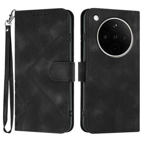 Line Pattern Skin Feel Leather Phone Case, For OPPO K13 5G, For OPPO Find X8s+, For OPPO Find X8s, For OPPO Find X8 Ultra, For OPPO A5 Pro 5G, For OPPO Reno13 F 4G / 5G, For OPPO Find X8, For OPPO Reno12 Global