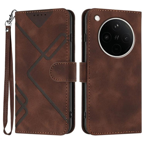 Line Pattern Skin Feel Leather Phone Case, For OPPO K13 5G, For OPPO Find X8s+, For OPPO Find X8s, For OPPO Find X8 Ultra, For OPPO A5 Pro 5G, For OPPO Reno13 F 4G / 5G, For OPPO Find X8, For OPPO Reno12 Global