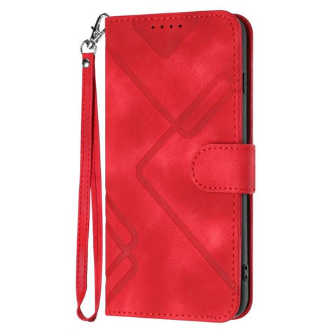 Line Pattern Skin Feel Leather Phone Case, For OPPO Reno15 Pro Max 5G Global, For OPPO Reno15 F 5G Global, For OPPO Reno15 Pro 5G Global, For OPPO Reno15 5G Global, For OPPO Find X9, For OPPO A6 Pro 4G / 5G Global / F31 5G, For OPPO F31 Pro+ 5G / A6 GT...
