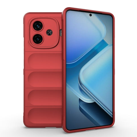 Magic Shield TPU + Flannel Phone Case, For vivo T3X 5G Global, For vivo iQOO Z9 5G, For vivo iQOO Z9 Turbo 5G, For vivo Y200E 5G Global / Y100 5G IDN