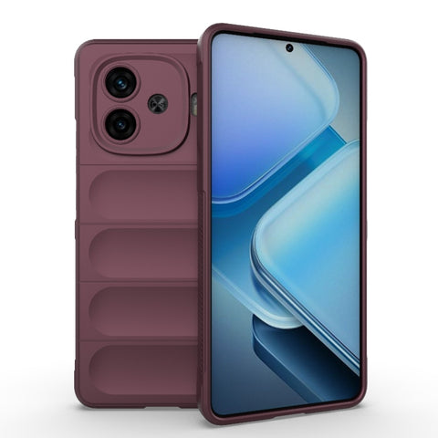 Magic Shield TPU + Flannel Phone Case, For vivo T3X 5G Global, For vivo iQOO Z9 5G, For vivo iQOO Z9 Turbo 5G, For vivo Y200E 5G Global / Y100 5G IDN