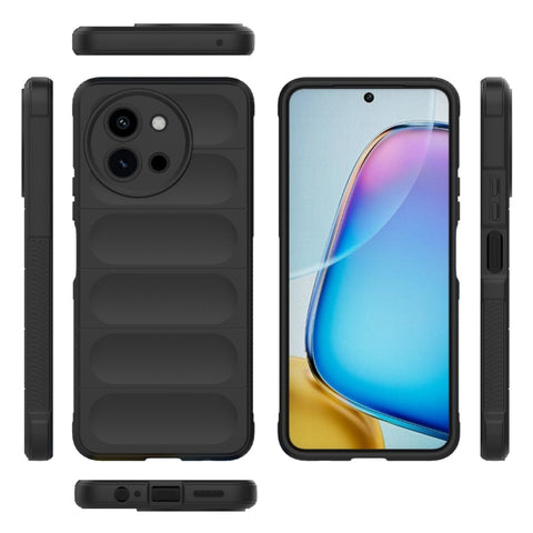 Magic Shield TPU + Flannel Phone Case, For vivo T3X 5G Global, For vivo iQOO Z9 5G, For vivo iQOO Z9 Turbo 5G, For vivo Y200E 5G Global / Y100 5G IDN