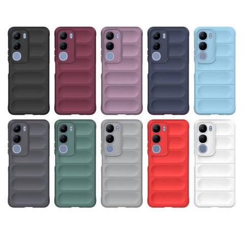 Magic Shield TPU + Flannel Phone Case, For vivo Y29 5G / Y19s 4G, For vivo S20 Pro, For vivo Y300 5G India / V40 Lite IDN, For vivo X200