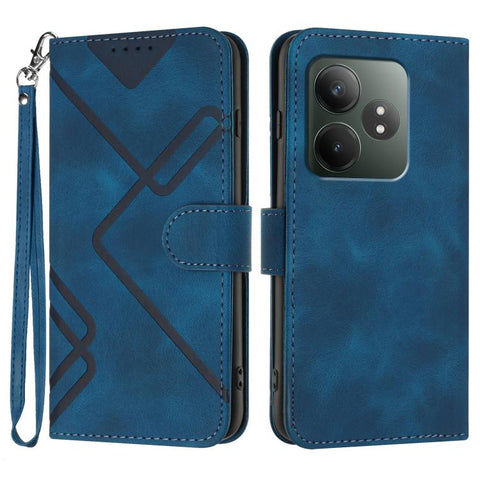 Line Pattern Skin Feel Leather Phone Case, For Realme GT7 Pro, For Realme 13 Pro / 13 Pro+ Global, For Realme GT 6 / GT 6T, For Realme C63 / C61 Global, For Realme  12 Lite / C67 4G Global, For Realme GT5 Pro, For Realme 10 Pro, For Realme 10 Pro+