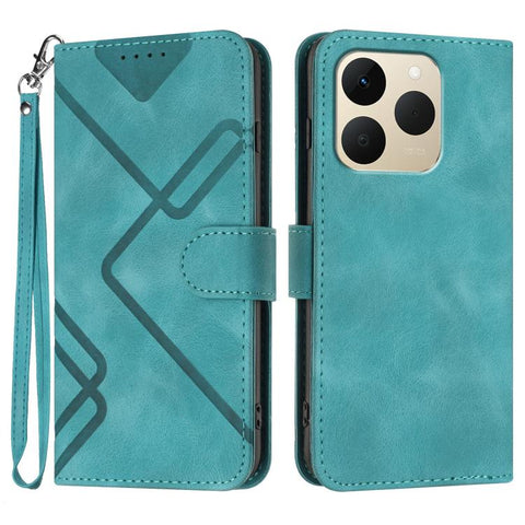 Line Pattern Skin Feel Leather Phone Case, For Realme 16T 5G, For Realme C100 4G, For Realme 15x 5G India / Realme C85 5G, For Realme P4 Pro 5G, For Realme P4 5G, For Realme 15T 5G, For Realme C71 India, For Realme 15 5G / Realme 15 Pro 5G