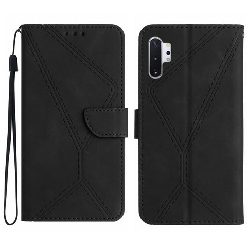 Stitching Embossed Leather Phone Case, For Samsung Galaxy Note20 Ultra, For Samsung Galaxy Note10+, For Samsung Galaxy A03 164mm, For Samsung Galaxy A03 166mm, For Samsung Galaxy A03s 165.8mm, For Samsung Galaxy A03s 166mm                              ...