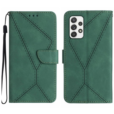 Stitching Embossed Leather Phone Case, For Samsung Galaxy A51 4G, For Samsung Galaxy A51 5G, For Samsung Galaxy A52 / A52s, For Samsung Galaxy A53 5G, For Samsung Galaxy A54 5G, For Samsung Galaxy A70 / A70s, For Samsung Galaxy A71 4G                  ...