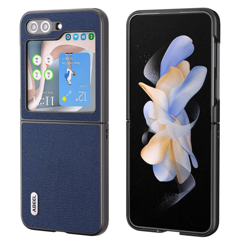 ABEEL Genuine Leather Luolai Series Phone Case, For Samsung Galaxy Z Flip6 / Flip7 FE, For Samsung Galaxy Z Fold6, For Samsung Galaxy Z Fold5, For Samsung Galaxy Z Flip5