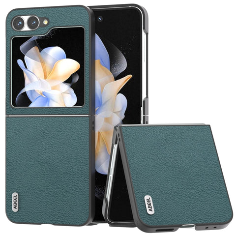 ABEEL Genuine Leather Luolai Series Phone Case, For Samsung Galaxy Z Flip6 / Flip7 FE, For Samsung Galaxy Z Fold6, For Samsung Galaxy Z Fold5, For Samsung Galaxy Z Flip5