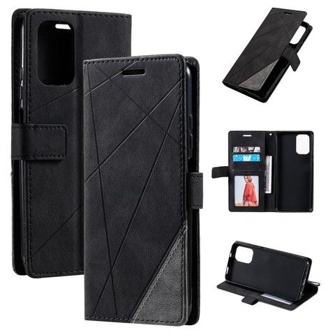 Skin Feel Splicing Leather Phone Case, For Xiaomi Redmi Note 13 Pro+, For Xiaomi Redmi Note 13 Pro 5G, For Xiaomi 13T / Redmi K60 Ultra, For Redmi 12 4G, For Xiaomi POCO F5, For Redmi K60 / K60 Pro, For Redmi Note 12S 4G Global                         ...