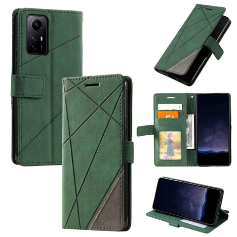 Skin Feel Splicing Leather Phone Case, For Xiaomi Redmi Note 13 Pro+, For Xiaomi Redmi Note 13 Pro 5G, For Xiaomi 13T / Redmi K60 Ultra, For Redmi 12 4G, For Xiaomi POCO F5, For Redmi K60 / K60 Pro, For Redmi Note 12S 4G Global                         ...