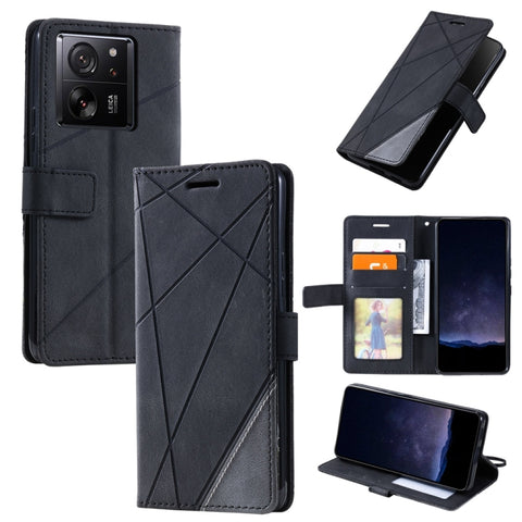 Skin Feel Splicing Leather Phone Case, For Xiaomi Redmi Note 13 Pro+, For Xiaomi Redmi Note 13 Pro 5G, For Xiaomi 13T / Redmi K60 Ultra, For Redmi 12 4G, For Xiaomi POCO F5, For Redmi K60 / K60 Pro, For Redmi Note 12S 4G Global                         ...