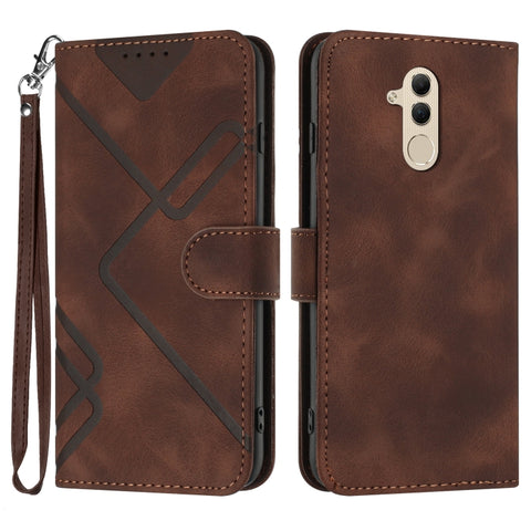 Line Pattern Skin Feel Leather Phone Case, For Huawei nova 8 SE, For Huawei Y5 2019, For Huawei Y6 2019, For Huawei P30 lite/nova 4e, For Huawei P30 Pro, For Huawei P smart 2019/nova lite 3, For Huawei Mate 20 Pro, For Huawei Mate 20 lite/Maimang 7
