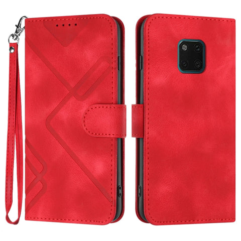 Line Pattern Skin Feel Leather Phone Case, For Huawei nova 8 SE, For Huawei Y5 2019, For Huawei Y6 2019, For Huawei P30 lite/nova 4e, For Huawei P30 Pro, For Huawei P smart 2019/nova lite 3, For Huawei Mate 20 Pro, For Huawei Mate 20 lite/Maimang 7