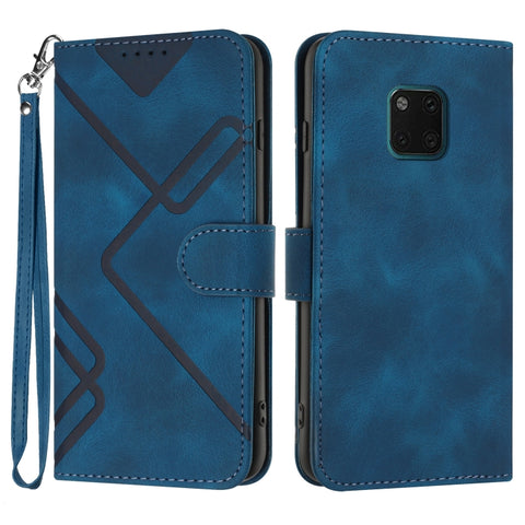 Line Pattern Skin Feel Leather Phone Case, For Huawei nova 8 SE, For Huawei Y5 2019, For Huawei Y6 2019, For Huawei P30 lite/nova 4e, For Huawei P30 Pro, For Huawei P smart 2019/nova lite 3, For Huawei Mate 20 Pro, For Huawei Mate 20 lite/Maimang 7