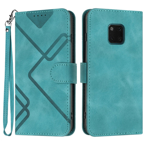 Line Pattern Skin Feel Leather Phone Case, For Huawei nova 8 SE, For Huawei Y5 2019, For Huawei Y6 2019, For Huawei P30 lite/nova 4e, For Huawei P30 Pro, For Huawei P smart 2019/nova lite 3, For Huawei Mate 20 Pro, For Huawei Mate 20 lite/Maimang 7