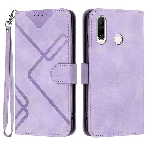 Line Pattern Skin Feel Leather Phone Case, For Huawei nova 8 SE, For Huawei Y5 2019, For Huawei Y6 2019, For Huawei P30 lite/nova 4e, For Huawei P30 Pro, For Huawei P smart 2019/nova lite 3, For Huawei Mate 20 Pro, For Huawei Mate 20 lite/Maimang 7