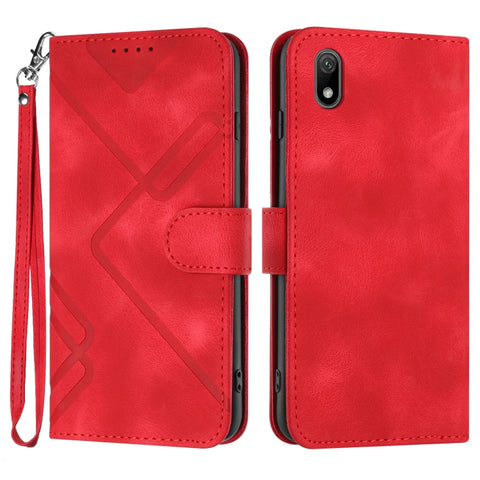 Line Pattern Skin Feel Leather Phone Case, For Huawei nova 8 SE, For Huawei Y5 2019, For Huawei Y6 2019, For Huawei P30 lite/nova 4e, For Huawei P30 Pro, For Huawei P smart 2019/nova lite 3, For Huawei Mate 20 Pro, For Huawei Mate 20 lite/Maimang 7