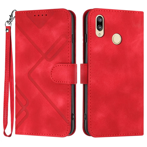 Line Pattern Skin Feel Leather Phone Case, For Huawei nova 8 SE, For Huawei Y5 2019, For Huawei Y6 2019, For Huawei P30 lite/nova 4e, For Huawei P30 Pro, For Huawei P smart 2019/nova lite 3, For Huawei Mate 20 Pro, For Huawei Mate 20 lite/Maimang 7