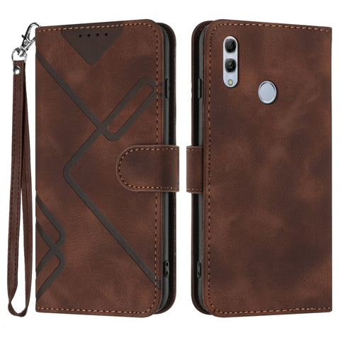 Line Pattern Skin Feel Leather Phone Case, For Huawei nova 8 SE, For Huawei Y5 2019, For Huawei Y6 2019, For Huawei P30 lite/nova 4e, For Huawei P30 Pro, For Huawei P smart 2019/nova lite 3, For Huawei Mate 20 Pro, For Huawei Mate 20 lite/Maimang 7
