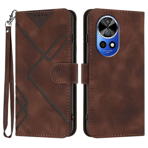 Line Pattern Skin Feel Leather Phone Case, For Huawei Enjoy 80 Plus, For Huawei Pura 80 5G, For Huawei Mate 70 Pro / Mate 70 Pro+, For Huawei Mate 70, For Huawei nova 12i, For Huawei nova 12s, For Huawei nova Y72, For Huawei nova 12 Pro / nova 12 Ultra
