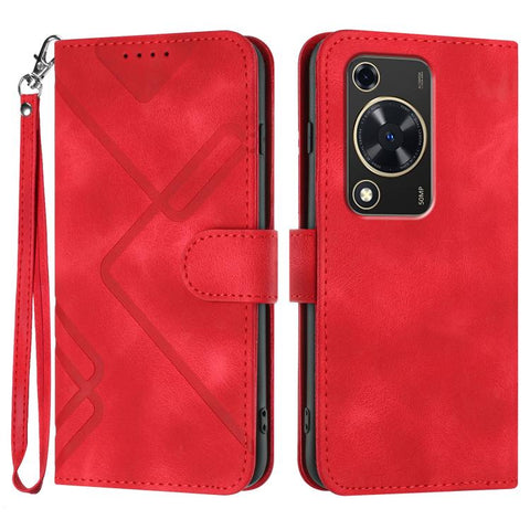 Line Pattern Skin Feel Leather Phone Case, For Huawei Enjoy 80 Plus, For Huawei Pura 80 5G, For Huawei Mate 70 Pro / Mate 70 Pro+, For Huawei Mate 70, For Huawei nova 12i, For Huawei nova 12s, For Huawei nova Y72, For Huawei nova 12 Pro / nova 12 Ultra