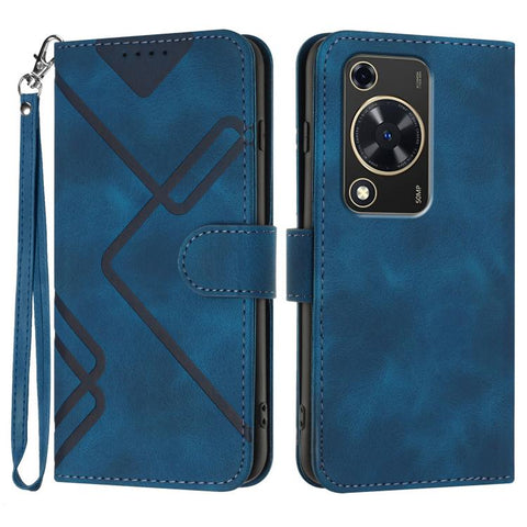 Line Pattern Skin Feel Leather Phone Case, For Huawei Enjoy 80 Plus, For Huawei Pura 80 5G, For Huawei Mate 70 Pro / Mate 70 Pro+, For Huawei Mate 70, For Huawei nova 12i, For Huawei nova 12s, For Huawei nova Y72, For Huawei nova 12 Pro / nova 12 Ultra