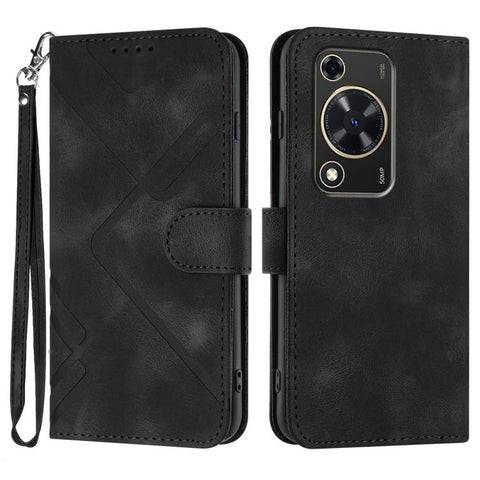 Line Pattern Skin Feel Leather Phone Case, For Huawei Enjoy 80 Plus, For Huawei Pura 80 5G, For Huawei Mate 70 Pro / Mate 70 Pro+, For Huawei Mate 70, For Huawei nova 12i, For Huawei nova 12s, For Huawei nova Y72, For Huawei nova 12 Pro / nova 12 Ultra