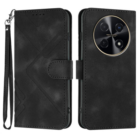 Line Pattern Skin Feel Leather Phone Case, For Huawei Enjoy 80 Plus, For Huawei Pura 80 5G, For Huawei Mate 70 Pro / Mate 70 Pro+, For Huawei Mate 70, For Huawei nova 12i, For Huawei nova 12s, For Huawei nova Y72, For Huawei nova 12 Pro / nova 12 Ultra