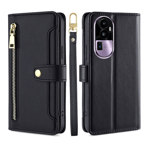 Sheep Texture Cross-body Zipper Wallet Leather Phone Case, For OPPO A78 4G, For OPPO Reno10 Pro+ 5G, For OPPO A1 5G, For OPPO Reno8 T 4G, For OPPO Reno8 T 5G / A1 Pro 5G, For OPPO Reno7 4G / F21 Pro 4G, For OPPO Find X5 Pro
