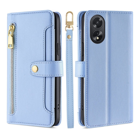 Sheep Texture Cross-body Zipper Wallet Leather Phone Case, For OPPO Reno11 F 5G, For OPPO Find X7 5G, For OPPO Find X7 Ultra 5G, For OPPO A38 4G / A18 4G, For OPPO A2 Pro 5G, For OPPO A58 4G, For OPPO Reno10 5G / Reno10 Pro 5G Global                   ...