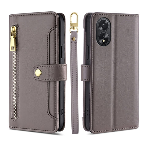 Sheep Texture Cross-body Zipper Wallet Leather Phone Case, For OPPO Reno11 F 5G, For OPPO Find X7 5G, For OPPO Find X7 Ultra 5G, For OPPO A38 4G / A18 4G, For OPPO A2 Pro 5G, For OPPO A58 4G, For OPPO Reno10 5G / Reno10 Pro 5G Global                   ...