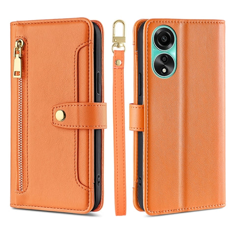 Sheep Texture Cross-body Zipper Wallet Leather Phone Case, For OPPO A78 4G, For OPPO Reno10 Pro+ 5G, For OPPO A1 5G, For OPPO Reno8 T 4G, For OPPO Reno8 T 5G / A1 Pro 5G, For OPPO Reno7 4G / F21 Pro 4G, For OPPO Find X5 Pro