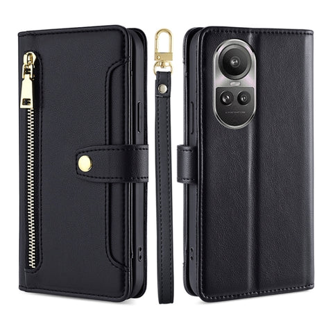 Sheep Texture Cross-body Zipper Wallet Leather Phone Case, For OPPO Reno11 F 5G, For OPPO Find X7 5G, For OPPO Find X7 Ultra 5G, For OPPO A38 4G / A18 4G, For OPPO A2 Pro 5G, For OPPO A58 4G, For OPPO Reno10 5G / Reno10 Pro 5G Global                   ...