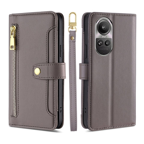 Sheep Texture Cross-body Zipper Wallet Leather Phone Case, For OPPO Reno11 F 5G, For OPPO Find X7 5G, For OPPO Find X7 Ultra 5G, For OPPO A38 4G / A18 4G, For OPPO A2 Pro 5G, For OPPO A58 4G, For OPPO Reno10 5G / Reno10 Pro 5G Global                   ...