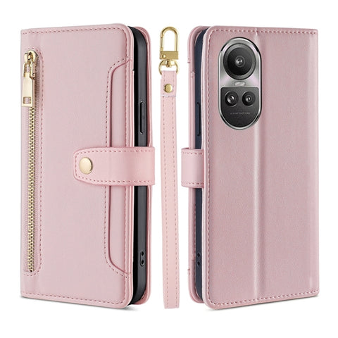 Sheep Texture Cross-body Zipper Wallet Leather Phone Case, For OPPO Reno11 F 5G, For OPPO Find X7 5G, For OPPO Find X7 Ultra 5G, For OPPO A38 4G / A18 4G, For OPPO A2 Pro 5G, For OPPO A58 4G, For OPPO Reno10 5G / Reno10 Pro 5G Global                   ...