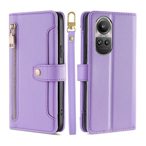 Sheep Texture Cross-body Zipper Wallet Leather Phone Case, For OPPO Reno11 F 5G, For OPPO Find X7 5G, For OPPO Find X7 Ultra 5G, For OPPO A38 4G / A18 4G, For OPPO A2 Pro 5G, For OPPO A58 4G, For OPPO Reno10 5G / Reno10 Pro 5G Global                   ...