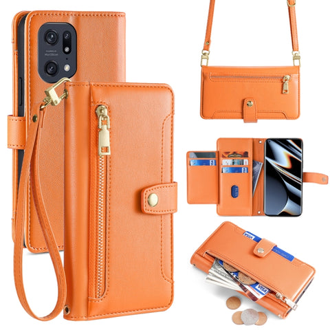 Sheep Texture Cross-body Zipper Wallet Leather Phone Case, For OPPO A78 4G, For OPPO Reno10 Pro+ 5G, For OPPO A1 5G, For OPPO Reno8 T 4G, For OPPO Reno8 T 5G / A1 Pro 5G, For OPPO Reno7 4G / F21 Pro 4G, For OPPO Find X5 Pro