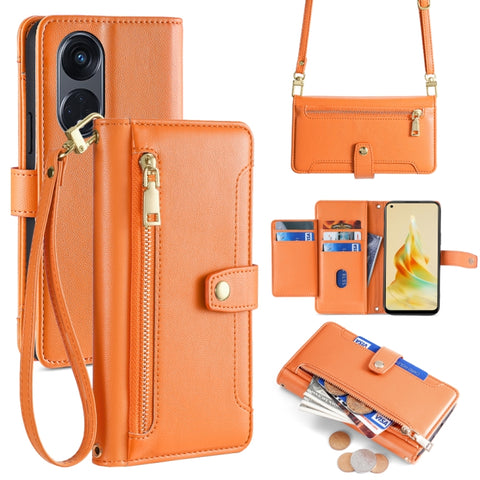 Sheep Texture Cross-body Zipper Wallet Leather Phone Case, For OPPO A78 4G, For OPPO Reno10 Pro+ 5G, For OPPO A1 5G, For OPPO Reno8 T 4G, For OPPO Reno8 T 5G / A1 Pro 5G, For OPPO Reno7 4G / F21 Pro 4G, For OPPO Find X5 Pro