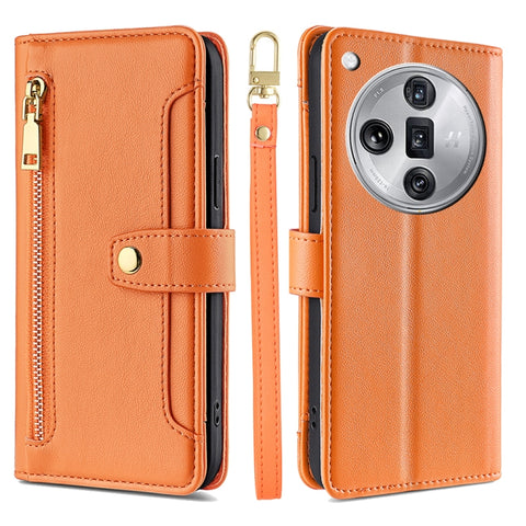 Sheep Texture Cross-body Zipper Wallet Leather Phone Case, For OPPO Reno11 F 5G, For OPPO Find X7 5G, For OPPO Find X7 Ultra 5G, For OPPO A38 4G / A18 4G, For OPPO A2 Pro 5G, For OPPO A58 4G, For OPPO Reno10 5G / Reno10 Pro 5G Global                   ...