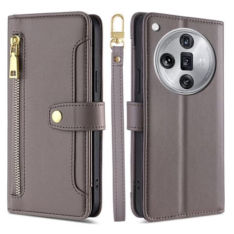 Sheep Texture Cross-body Zipper Wallet Leather Phone Case, For OPPO Reno11 F 5G, For OPPO Find X7 5G, For OPPO Find X7 Ultra 5G, For OPPO A38 4G / A18 4G, For OPPO A2 Pro 5G, For OPPO A58 4G, For OPPO Reno10 5G / Reno10 Pro 5G Global                   ...