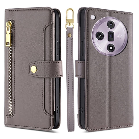 Sheep Texture Cross-body Zipper Wallet Leather Phone Case, For OPPO Reno11 F 5G, For OPPO Find X7 5G, For OPPO Find X7 Ultra 5G, For OPPO A38 4G / A18 4G, For OPPO A2 Pro 5G, For OPPO A58 4G, For OPPO Reno10 5G / Reno10 Pro 5G Global                   ...