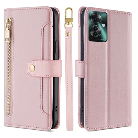 Sheep Texture Cross-body Zipper Wallet Leather Phone Case, For OPPO Reno11 F 5G, For OPPO Find X7 5G, For OPPO Find X7 Ultra 5G, For OPPO A38 4G / A18 4G, For OPPO A2 Pro 5G, For OPPO A58 4G, For OPPO Reno10 5G / Reno10 Pro 5G Global                   ...